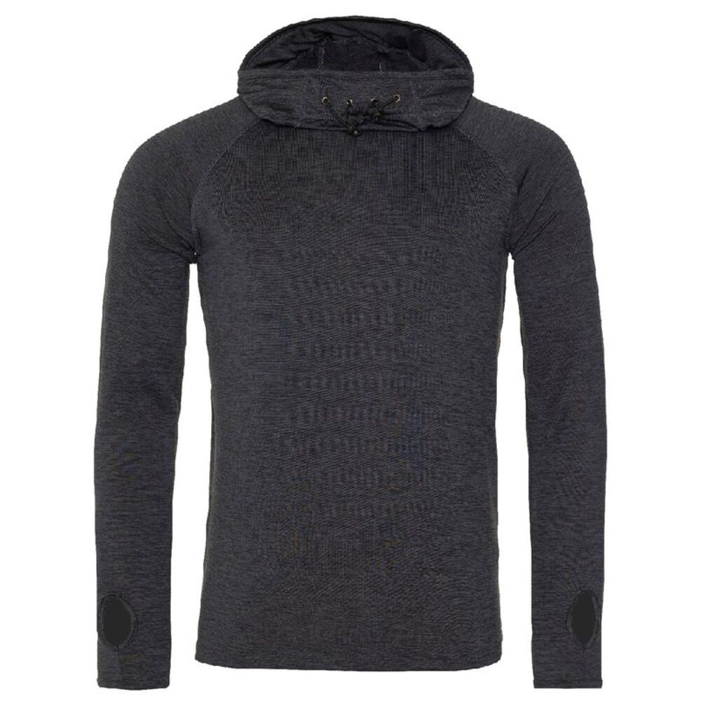 AWDis Just Cool Womens/Ladies Girlie Cowl Neck Baselayer Top / Black Slate Melan